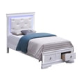 thumbnail image 3 of Glory Furniture Verona Twin Size Storage Bed in White Pearlescent, 3 of 5