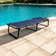 thumbnail image 3 of Catre Plegable Acojinado Reclinable 5 Posiciones (Mod KRA-L) Azul Marino, 3 of 11