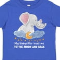 thumbnail image 4 of Inktastic My Babysitter Loves Me to the Moon and Back Elephant Family Boys or Girls Toddler T-Shirt, 4 of 5