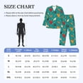 thumbnail image 4 of Fuzoiu Hens And Rooster Print Men's Long-Sleeved Pajama,Lounge Button Down Nightwear,Mens Notch Collar Pajama Set -XX-Large, 4 of 7