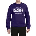 thumbnail image 2 of Wild Bobby,It's Not A Dad BOD It's A Father Figure Funny Husband Boyfriend Gift, Father's Day, Unisex Crewneck Graphic Sweatshirt, Purple, Medium, 2 of 3