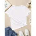 thumbnail image 2 of Girls' Colorful Guinea Pig Print T-Shirt - Casual Crew Neck, Knit Polyester Top with Slight Stretch, Breathable Fabric, Summer Fashion Tee for Daily Wear and Play, 2 of 5