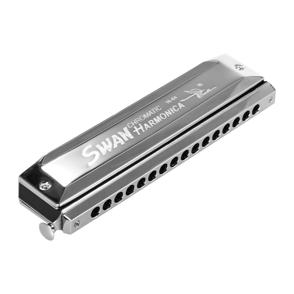 Harmonica chromatique,orgue à bouche 12 et 16 trous,anches en bronze