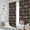 thumbnail image 5 of Blackout Kids Curtains,Monster Cartoon Truck Black Pattern Children's Insulated Curtains Set Of 2,Bedroom Essentials,Toddler Room Decor 52"x84", 5 of 5
