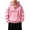 Pink, variant on Men's Zip Up Hoodie Solid Color Long Sleeved Sweatshirt with Front Pockets Casual Basic Pullover