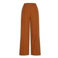thumbnail image 6 of Yuzhih Women's Bell Bottom Dress Pants Casual Flowy Office Trousers Work Business Casual High Waisted Pants, 6 of 7
