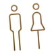 thumbnail image 4 of Letrero de baño para hombre y mujer, pegatinas para WC, juego de figuras acrílicas sencillas, calcomanías para inodoro, 4 of 9