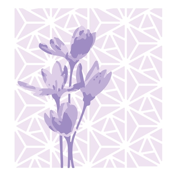 Sizzix Layered Stencil 4PK By Olivia Rose - Geo Flowers