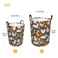 thumbnail image 3 of Fuzoiu Roosters and Chicks Print Circular Hamper,Laundry Basket with Handle,Collapsible Laundry,Dirty Clothes Storage Basket,for Bedroom Bathroom Dorm Living Room-Medium, 3 of 6