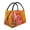 Orange Flower Psychedelic, variant on Vsdgher Sunflowers (2) Print Insulated Reusable Bags with Sturdy Zipper and Handles, Foldable Totes for Hot or Cold Food Bring or Delivery