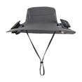thumbnail image 2 of Sombrero de refrigeración jinwen con ventilador recargable 3 velocidades gris oscuro, 2 of 8