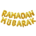 thumbnail image 4 of Kit de 50 globos para fiesta de Eid Ramadan Mubarak, papel de aluminio dorado, 4 of 7