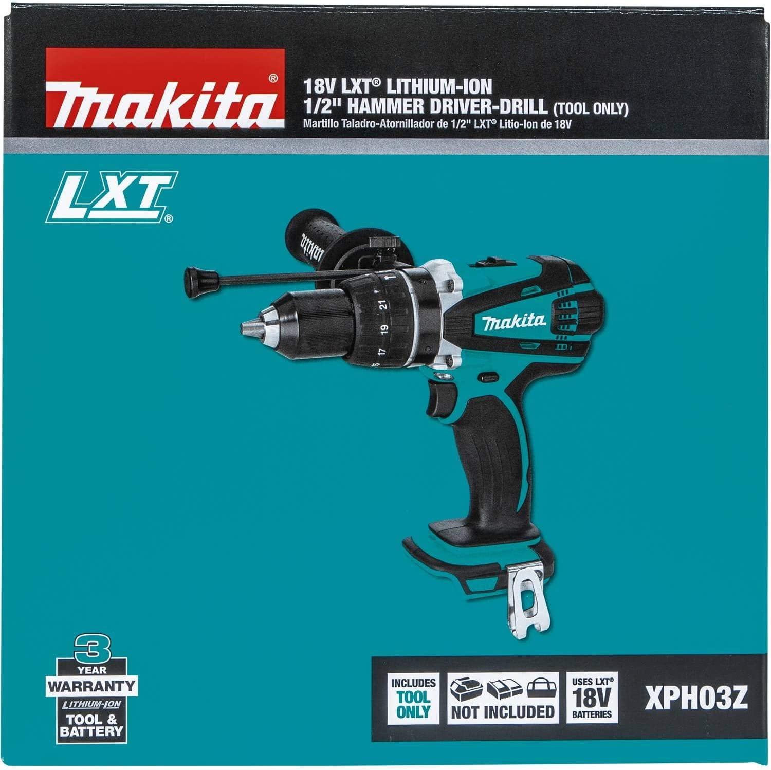 Makita XPH03Z 18V LXT Lithium-Ion Cordless Hammer Driver Drill, 1/2-Inch by Makita [並行輸入品](並行輸入品) Makita USA - Product Details -XPH03M