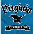 thumbnail image 2 of Virginia Cute Bald Eagle Souvenir Men's Graphic T Shirt Tees Brisco Brands S, 2 of 6