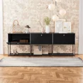 thumbnail image 4 of Armario de almacenamiento, aparador, estante de almacenamiento, muebles modulares, tablero de Metal de acero inoxidable para gabinete de sala de estar, 4 of 4