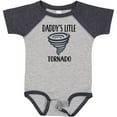 thumbnail image 3 of Inktastic Daddys Little Tornado Boys Boys Baby Bodysuit, 3 of 5