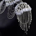 thumbnail image 4 of Collar de cadena de hombro Zulema Rhinestone hecho a mano, 4 of 8
