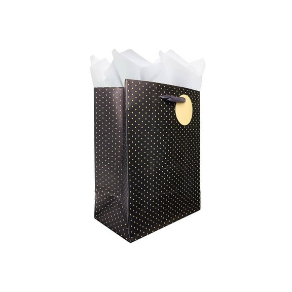 NIQUEA.D, Black Dot Medium Gift Bag