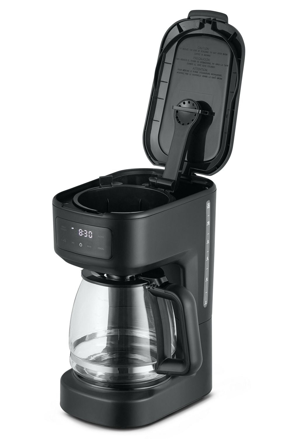 Mainstays Programmable 12 Cup Coffee Maker with Touchscreen, Black, Mainstays 12 Cup Programmable Black