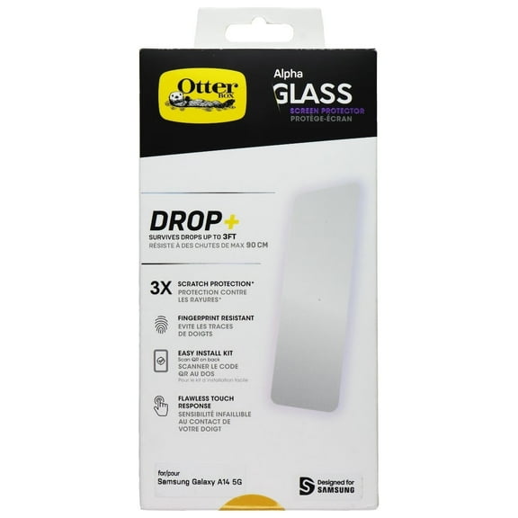 OtterBox Alpha Glass Screen Protector for Samsung Galaxy A14 (5G)