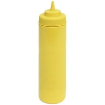 Excellante 24 oz wide mouth squeeze bottle, yellow, comes in 6/ pack