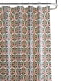 thumbnail image 1 of Bath Bliss 5398 Geo Shape Design PEVA Rideau de Douche&44; Gris, 1 of 1