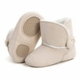 thumbnail image 6 of Cozy Baby Sneakers Winter Boots Insulated High Top Anti- Warm Shoes for Toddlers Comfortable Walking Shoes,Color:Beige,Size:12-18 Months, 6 of 8
