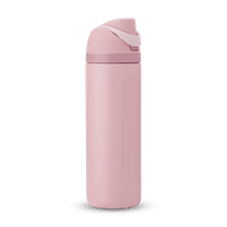 Owala FreeSip Stainless Steel Water Bottle, 24oz, Rose Quartz