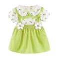 thumbnail image 4 of TAIAOJING Girls Dresses Summer Baby Toddler Floral Print Sleeveless Casual Dress For And Toddler Girls Comfortable Play Outfits Sets Soft 6-9M, 4 of 4