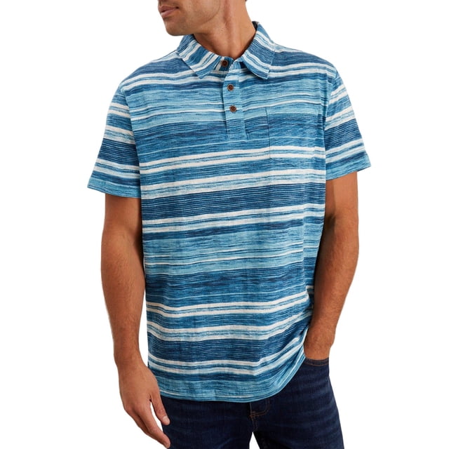 Mantaray - Polo Raya Descolorida para Hombre (Rojo)