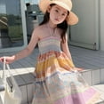 thumbnail image 5 of SILVERCELL 3-8T Girls Sleevelss Sundress Summer Floral Casual Dresses Holiday Dress, 5 of 7