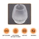 thumbnail image 5 of 10 Unids Tapas Protectores de Pies de Gabinete Muebles, Redondas Claras Sunnimix Tapas de patas de silla redondas, 5 of 8