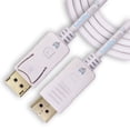 thumbnail image 1 of SatelliteSale Pantalla Puerto DP Cable Macho a macho PVC Cordón blanco (6 pies) SatelliteSale Cable de DisplayPort, 1 of 5