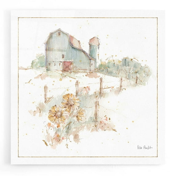 Epic Art 'Farm Friends XIV' by Lisa Audit, Acrylic Glass Wall Art, 12"x12"