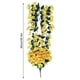 thumbnail image 2 of Vid de flores artificiales para colgar en la pared, decoración floral, vid violeta artificial, decoración para el hogar, hotel, amarillo Inevent HA6541-03B, 2 of 7