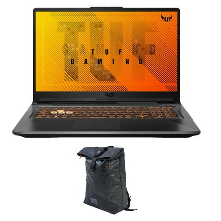 ASUS TUF Gaming A17 Gaming/Entertainment Laptop (AMD Ryzen 5 4600H 6-Core, 17.3in 144Hz Full HD (1920x1080), GeForce GTX 1650, 32GB RAM, Win 11 Pro) with Voyager Backpack