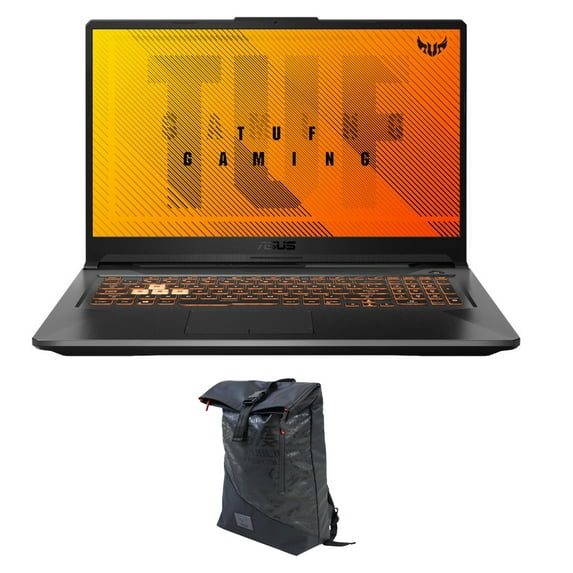 ASUS TUF Gaming A17 Gaming/Entertainment Laptop (AMD Ryzen 5 4600H 6-Core, 17.3in 144Hz Full HD (1920x1080), GeForce GTX 1650, 32GB RAM, Win 10 Pro) with Voyager Backpack
