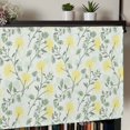 thumbnail image 5 of Yellow Spring Floral Rod Pocket Curtain Valance, Flowers Leaves Pastoral Botanical Farmhouse Window Valance for Living Room, Bedroom, Kitchen 54"W x 18"L, 5 of 9