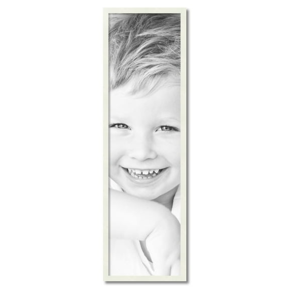 ArtToFrames 13" x 46" White Picture Frame, 13x46 inch White Wood Poster Frame (WOM-5138)