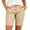 *Khaki, variant on VBVC Women's High Waisted Stretch Bermuda Shorts , Dressy Summer Straight Leg Shorts For Women , Ladies' Casual Button Waist Shorts with Pockets,Khaki,S-3XL