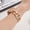 Rose Gold, variant on Link Bracelet for Apple Watch, Adjustable, Apple Watch Replacement Band, Fits Series 11/10/9/8/7/6/5/4/3/2/SE/Ultra Clover Simple and Stylish Compatible with 38mm40mm41mm42mm44mm45mm 46mm49mm Women's