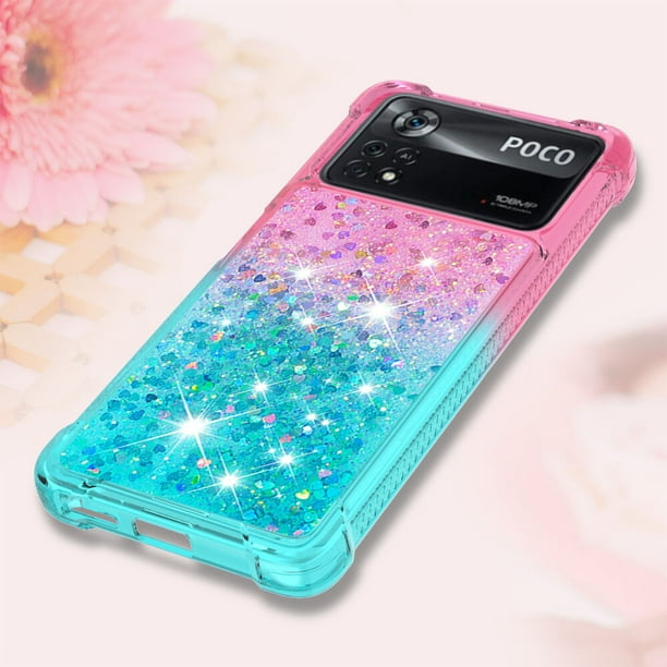 Cover Compatibile con Xiaomi Poco X4 Pro 5G, Brillantini Glitter Sabbie