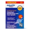 Equate Contact Lens Solution Cleaning & Disenfecting Lens Care System, 12 fl oz , 2 Pack