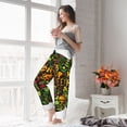 thumbnail image 5 of Yiaed Happy Halloween Floral Print Womens Lounge Pants, Loose PJ Bottoms, Long Pajama Pants for Women-X-Large, 5 of 6