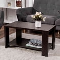 thumbnail image 1 of Costway Table Basse Rectangulaire Table à Cocktails Meubles de Salon avec Étagère de Rangement, 1 of 8