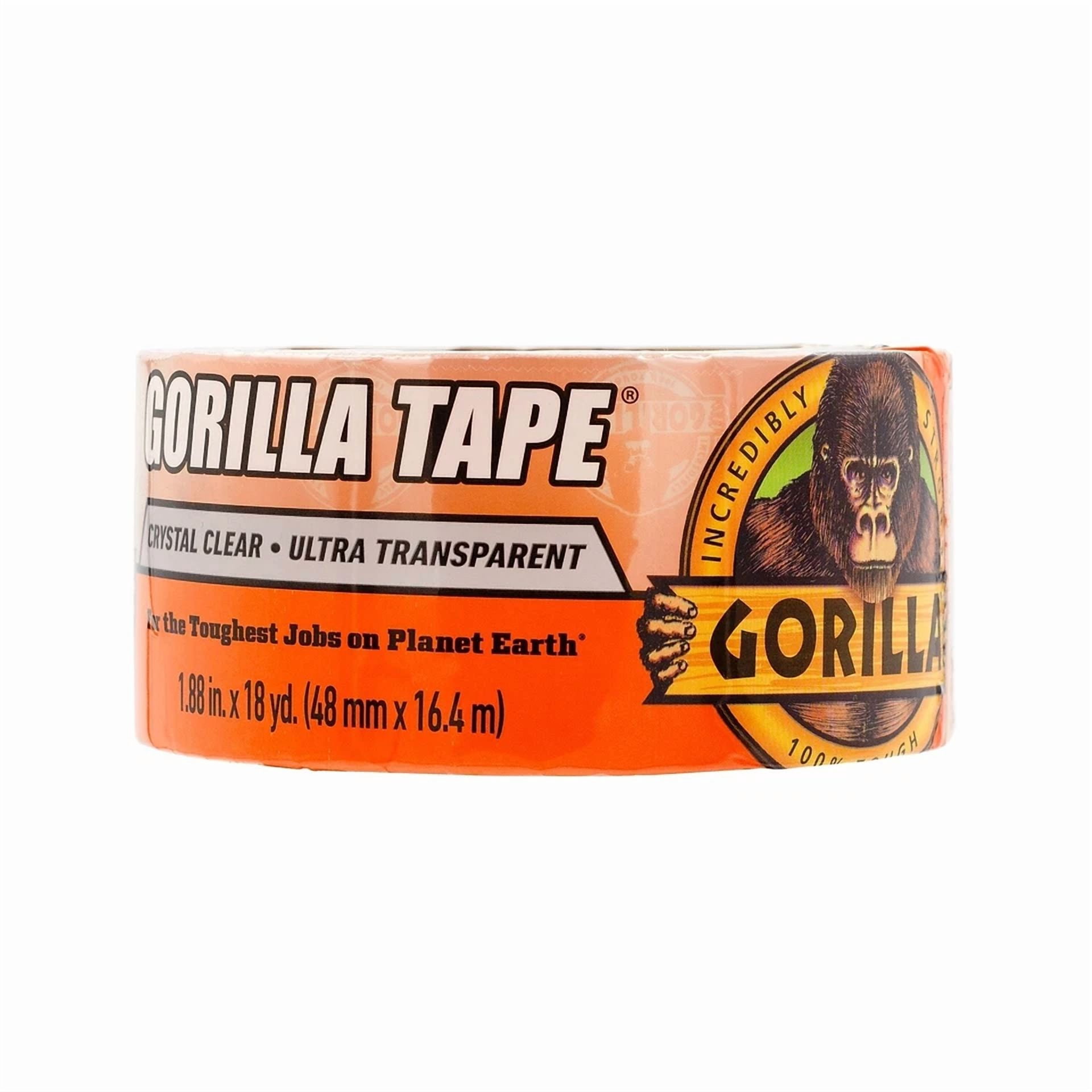 PRIME - Gorilla Transparent Clear Tape 1.88" X 18 Yds. Crystal Clear (6060002)