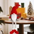 thumbnail image 5 of Adornos navideños, adornos navideños, regalos navideños, muñeca sin rostro de Navidad, adorno colgante de pierna, muñeca de pierna larga de bosque, decoración diaria para el hogar de ancianos, muñeca, 5 of 5