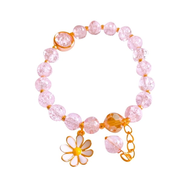 Guardurnaity de cuentas Dido para mujeres y niñas, colgante de flor dulce, cadena de mano, brazalete, , regalo de joyería Ropa, zapatos y accesorios Miscelánea Violeta