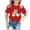 Red, variant on oqasdz Summer Boys Girls Round Neck Cartoon Animal Print Casual Loose Short Sleeve T Shirt Tee Tops, Size 9-10 Years