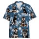thumbnail image 3 of Camisa hawaiana con estampado 3D de Shiba Inu para hombre, divertida camisa hawaiana con estampado de animales, blusas casuales de manga corta con solapa para verano, 3 of 5